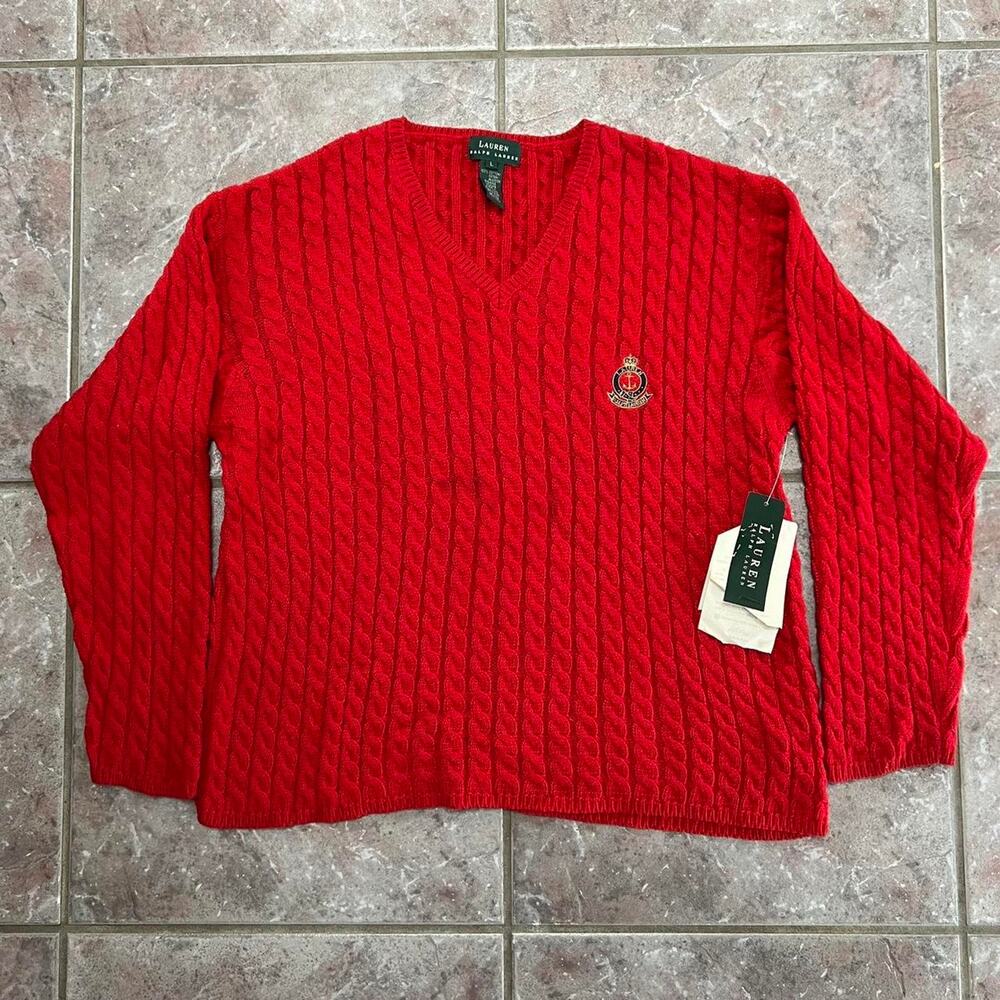 Y2k Deadstock Ralph Lauren v-neck sweater